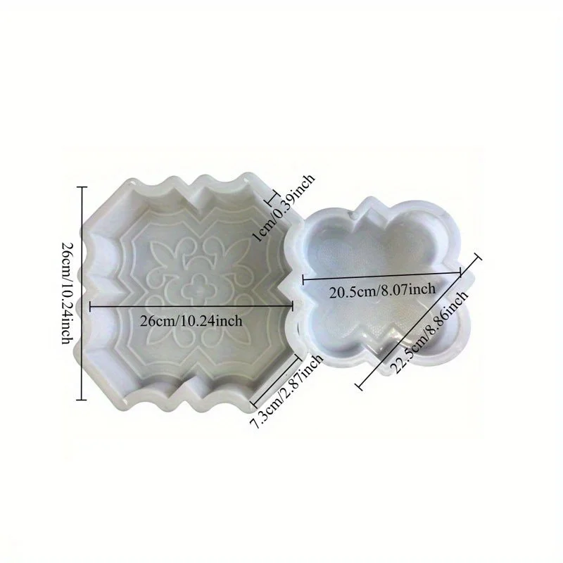 Upgraded Cement Stepping Stone Molds 6