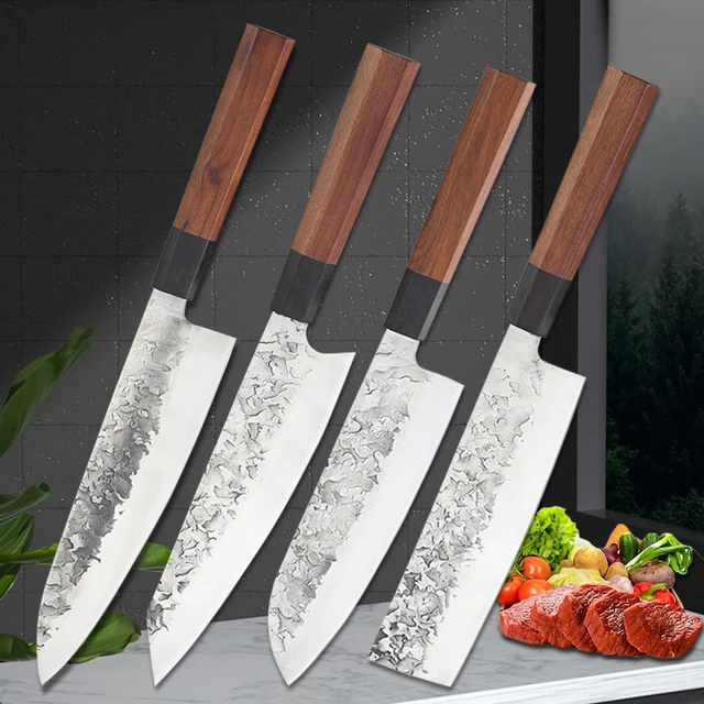 Kitchen Knives Set Chicken Beef Meat Fish Filleting Knife Hand Forged Blade Japanese  Knife Chef Cleaver Knife Sushi Knife Tools - AliExpress