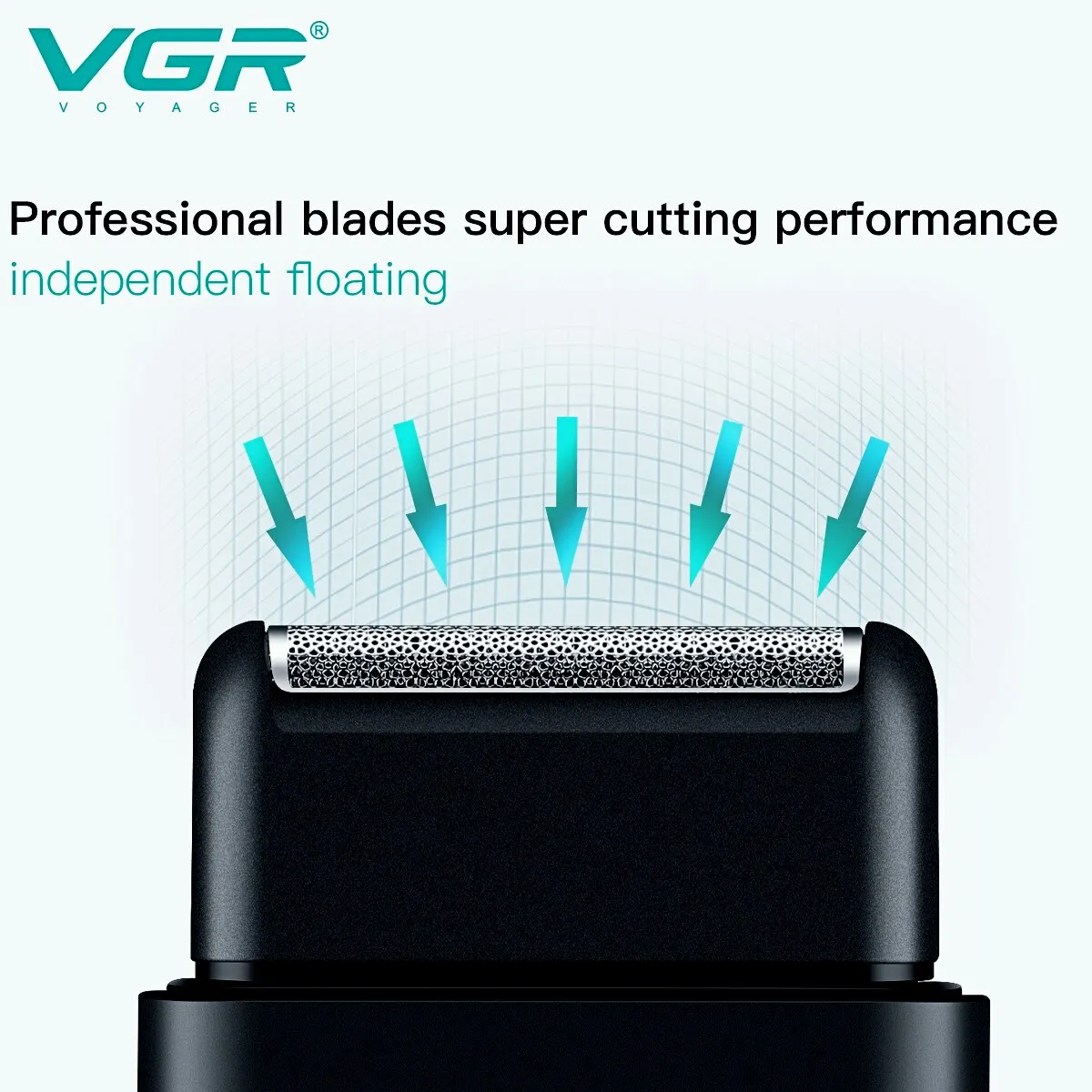VGR Electric Professional Shaver Portable Mini Shaving Machine USB Charge Beard Trimmer For Men V 390_voghion.com