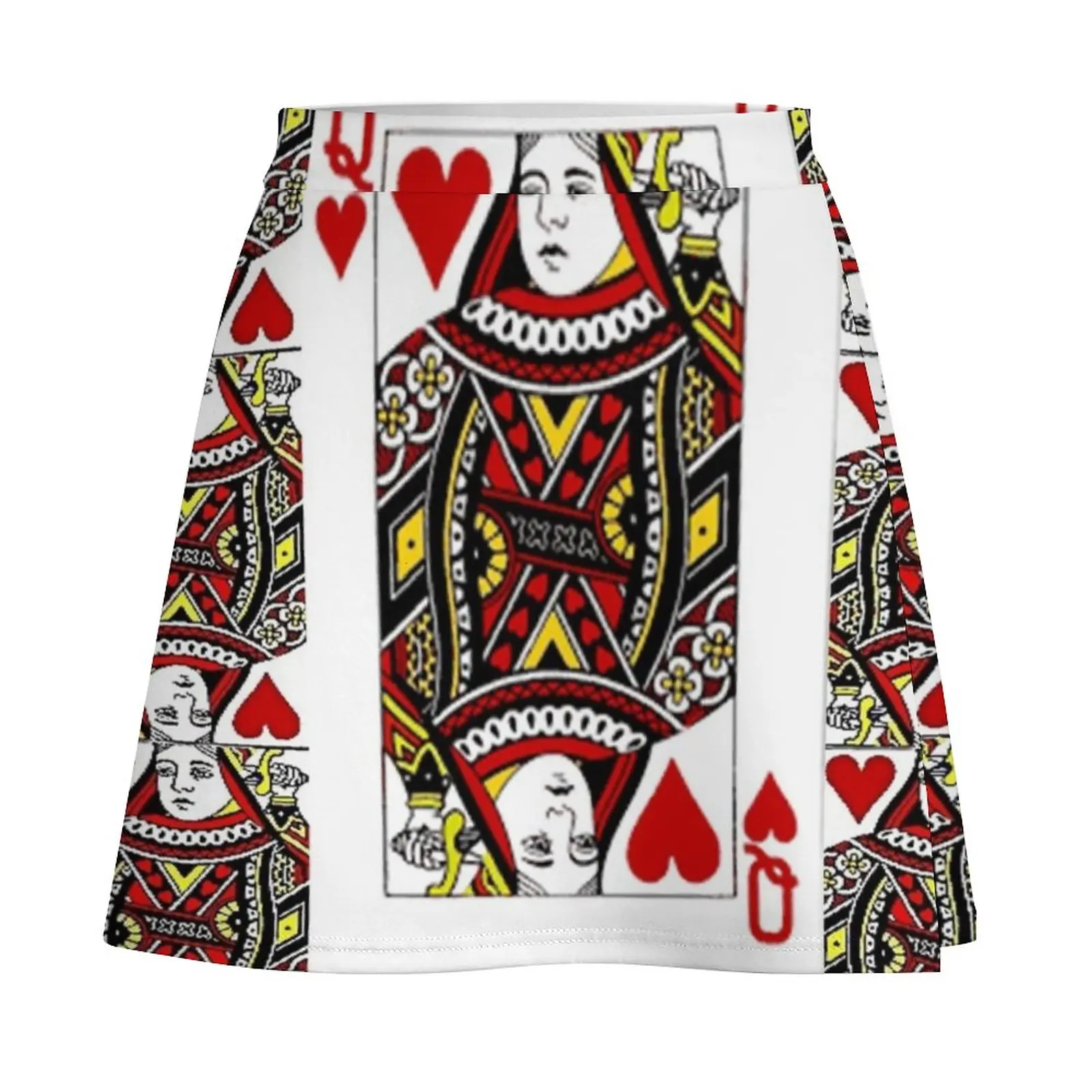 QUEEN OF HEARTS PLAYING CARDS ARTWORK Mini Skirt skirt skirt new in clothes 5