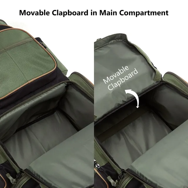 Bassdash Multifunctional Fishing Tackle Backpack – Lightweight Tactical Soft Tackle Box with Rain Cover 5