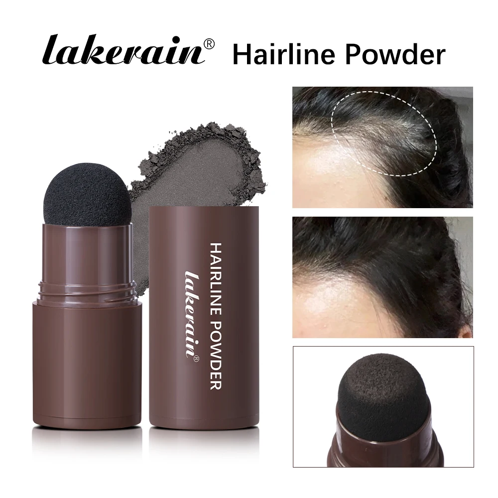 Lakerain Hairline Powder Filling Hair and Eyebrows Gaps Naturally Modify Long Lasting Holding Waterproof Sweat-proof Fine Powder