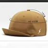 Big Head Size Snapback Embroidery Hat Men 6cm Short Brim HiP Hop Baseball Cap for Male Causal Street Wear Hats Autumn Caps Men 4