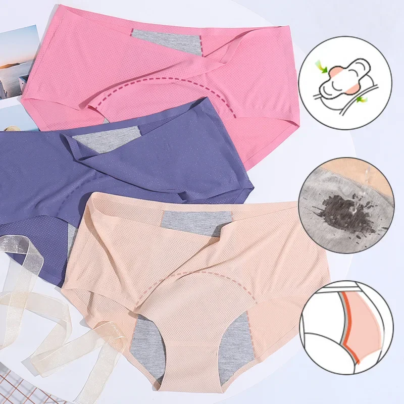 

Women's Panties Large Size Breathable Women's Physiological Pants Pre and Post Menstrual Leakage Prevention Menstrual Panties