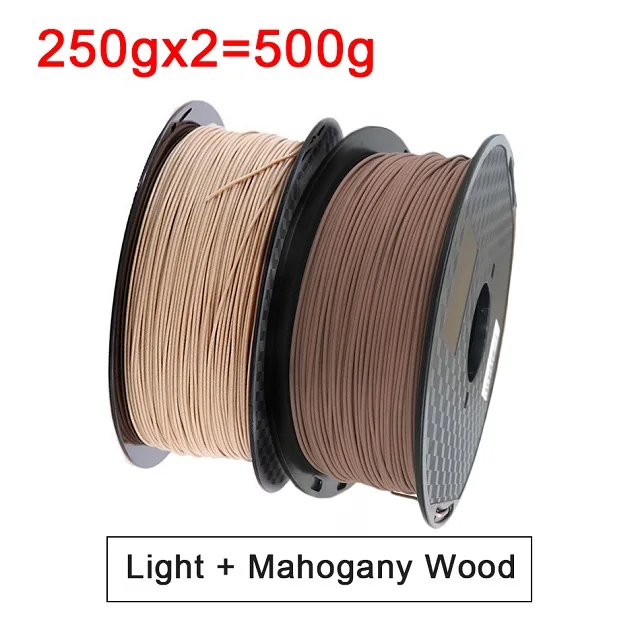 Premium Sublimation Wooden PLA Filament - Ebony & Red Sandalwood - 3D Printing Material (Available in 1kg, 500g, 250g)
