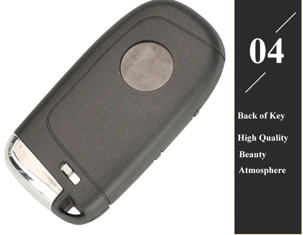 Keyforkess Aftermarket 3/4/5BTN chiave per auto a distanza per Fiat 500 500L 500X 2016 2017 2018 2019 Smart Fob Control 433MHz 4A Chip SIP22 - S1f99331ef4724660a0f3c933fc98cde67