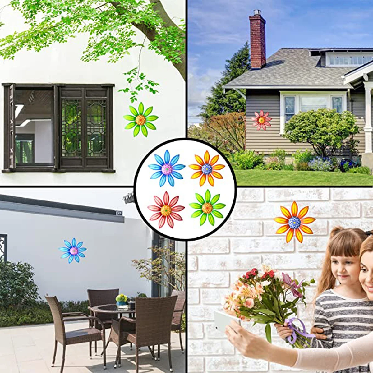Vibrant Metal Sunflower Wall Art for Indoor and Outdoor Decor