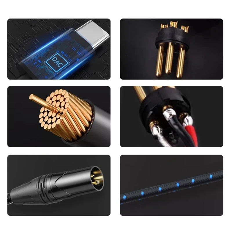 Premium Nylon Braided Type-C to XL Charging Cable for Smartphones & Tablets