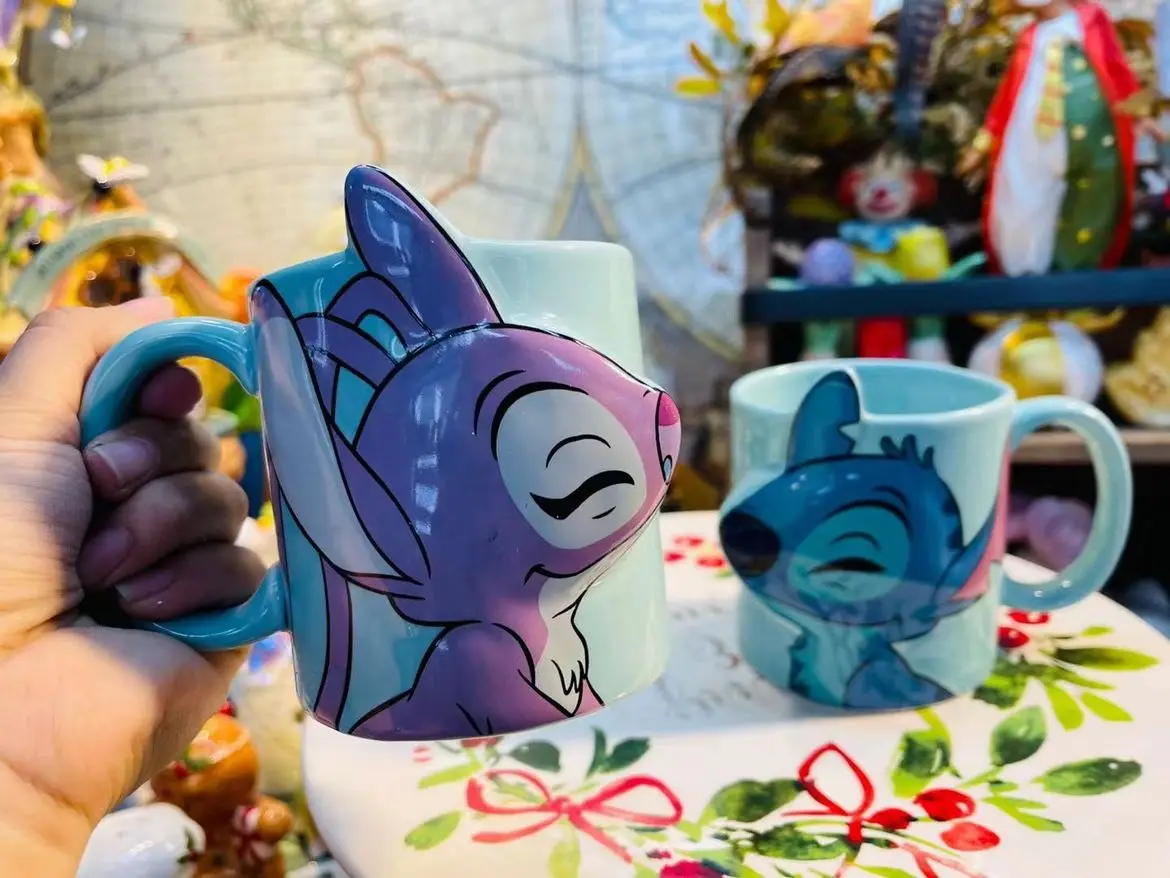 480ml Disney Stitch Angel Couple Coffee Mug With Lid Straw Travel Portable  Cartoon Anime Water Bottle 304 Stainless Steel Cup - Animation  Derivatives/peripheral Products - AliExpress