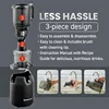 Big Mouth Whole Fruit 5.2”Self-Feeding Chute,Cold Press Masticating Slow Juice Extractor,Easy to Clean,Impact Resistant BPA Free 5