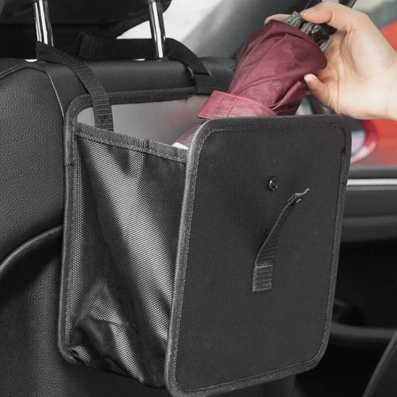 Car Trash Can Car Storage Bag Folding Portable Multifunctional Seat Back Hanging Waterproof
