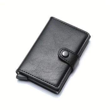 Rfid Men Card Wallets Free Name Engraving Carbon Fiber Card Holder Slim Mini Wallet Small Money Bag Male Purses 1