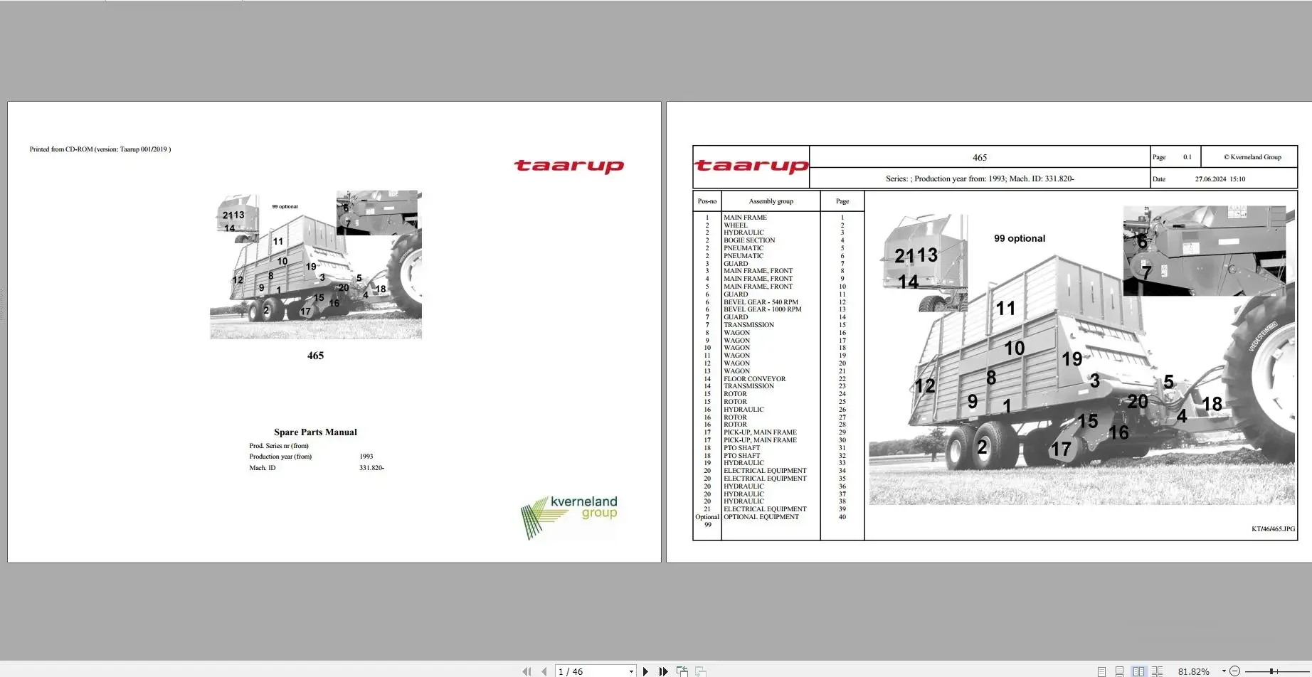 

Сельскохозяйственные Запчасти TAARUP 8,12 ГБ PDF