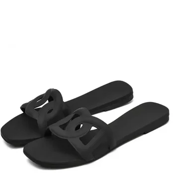 Summer Hot Sale Trendy Fashion Style Jelly Colour Simple Outdoor Indoor Slides for Women Slipper Beach Footwear Cool Sexy 1