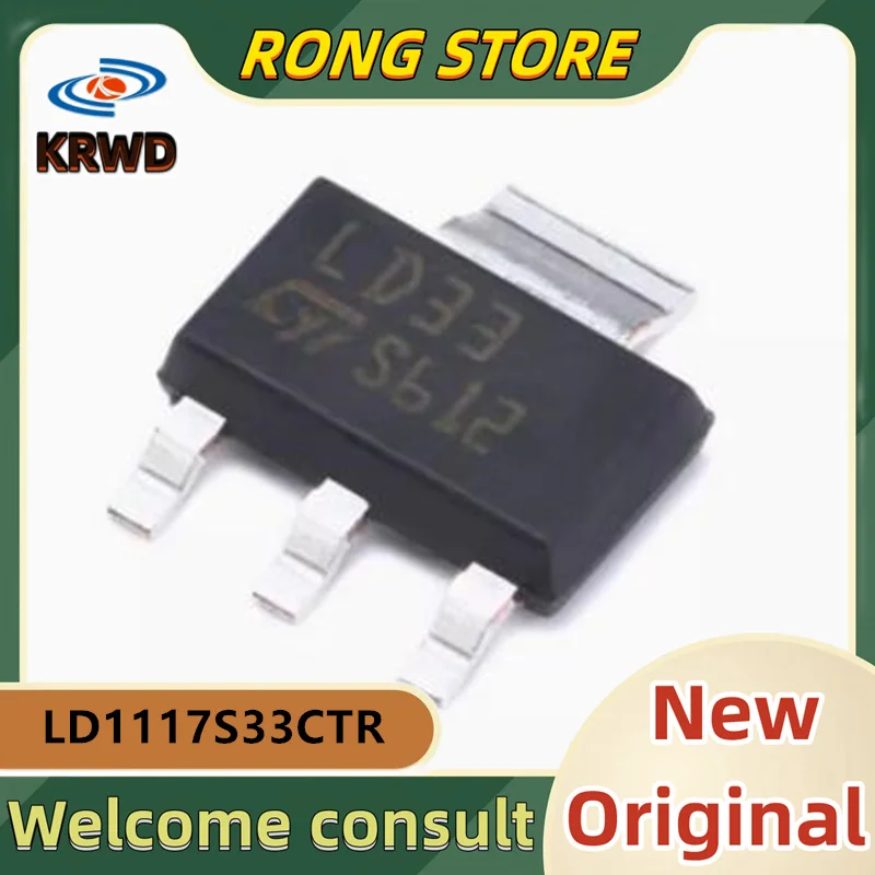 

Новый и оригинальный чип LD33, 50 шт., IC SOT-223 LD1117S33CTR LD1117S33C LD1117S33 LD1117S LD1117 1117