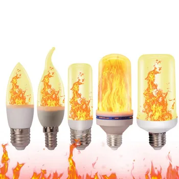 최신 E27 LED 불꽃 전구 Fire E14 옥수수 전구 플리커 LED 조명, 동적 불꽃 효과, 가정용 조명용, 3W, 5W, 9W, 85V-265V