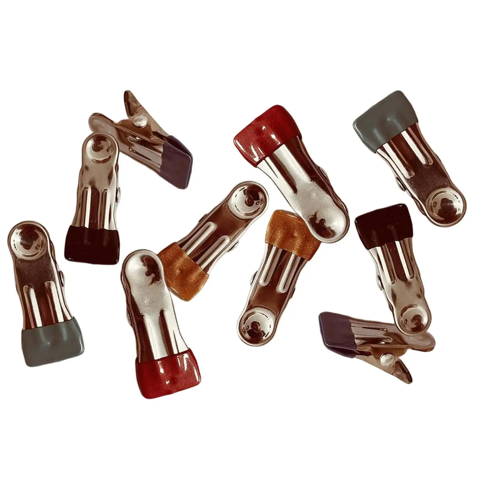 Stainless Steel Sewing Clips No Trace Clip Fabric Clamps Paper Work Durable Portable Strong Edging Fabric Position for Parts sewing clips garment clips 10x