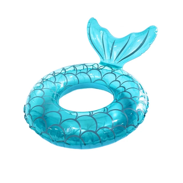 Thickened Adult Mermaid Tail Swim Ring Underarm Float Inflatable Large Beach Swimming Pool Party Fashionable Inflatable Float 4