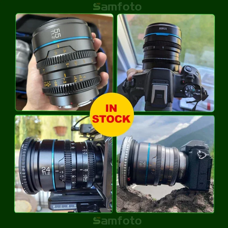 Sirui Night Walker 24mm / 35mm / 55mm T1.2 16mm 75mm S35 Cine Lens