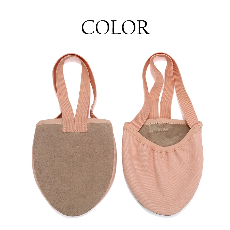 Girls Ballet Dance Shoes Half-palm Shoes Rhythmic Gymnastics Shoes Women's Children's Suede Half Foot Toe Shoes Belly Dance Shoe 5