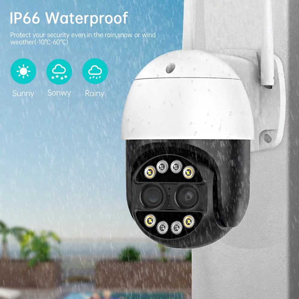 S1f99ceee4cf24c1eba94bff118431b43B New 4K 8MP 8x Hybrid Zoom PTZ Wifi IP Camera Outdoor Wide Dual Lens AI Human Detection 4MP Audio CCTV Video Surveillance Cam