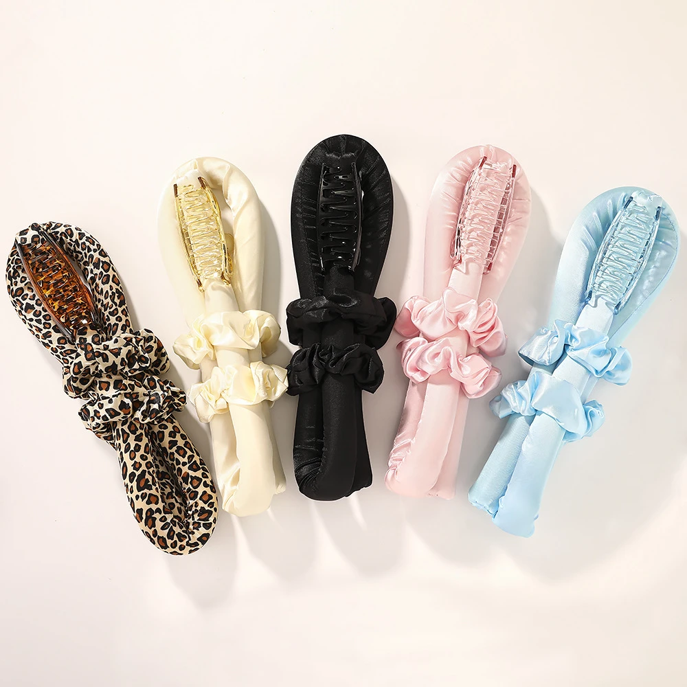 Heatless Curling Rod Headband No Heat Hair Curlers Ribbon Hair Rollers Sleeping Soft Curl Bar Wave TrendingWarehouse