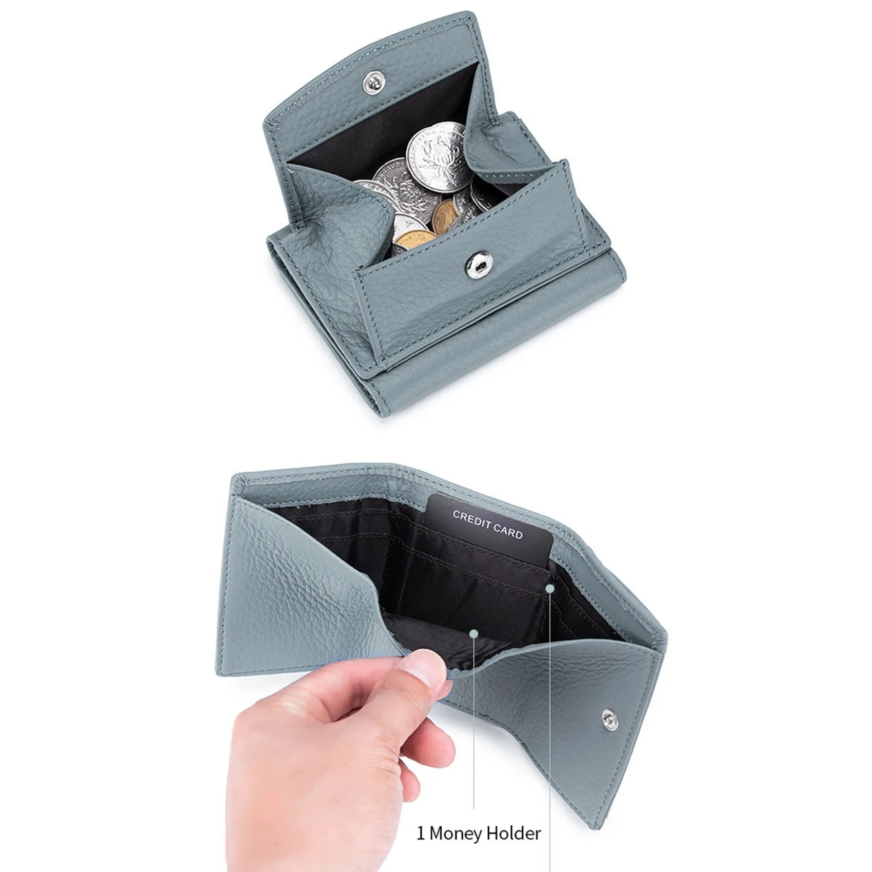 Cute Fashion PU Leather Mini Coin Purse Women Solid Color Credit Card Holder Bags Small Wallet Money Bag Purse Card Holder