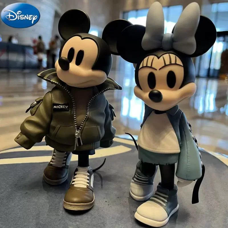 

Stock 15cm Disney Mickey Mouse Minnie Figure Cartoon Tidal Suit Decoration Handmade Doll Ornaments Birthday Gift For Girl Toys