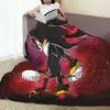 Shadow The Hedgehog Blankets Fleece Portable Sofa Throw Blankets For Couch Bedding Travel Throws Bedspread Quilt 5