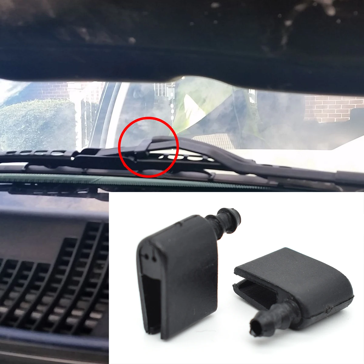 2X WASHER JET WIPER NOZZLE HOSE PIPE FOR MERCEDES SPRINTER VV