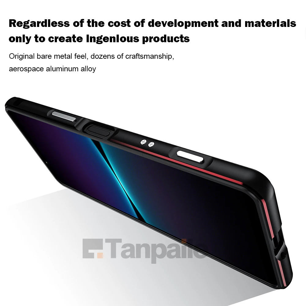Premium Ultra-Thin Aluminum Protective Case - Sleek Metal Design and Secure Locking Bumper