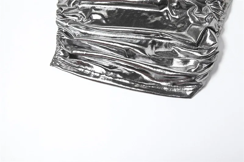 Top corto de seda brillante para mujer, ropa atrevida, accesorios Y2k, corsé de cuello redondo, ropa para mujer, sin mangas, conjuntos sexis para club rave, camisola de verano