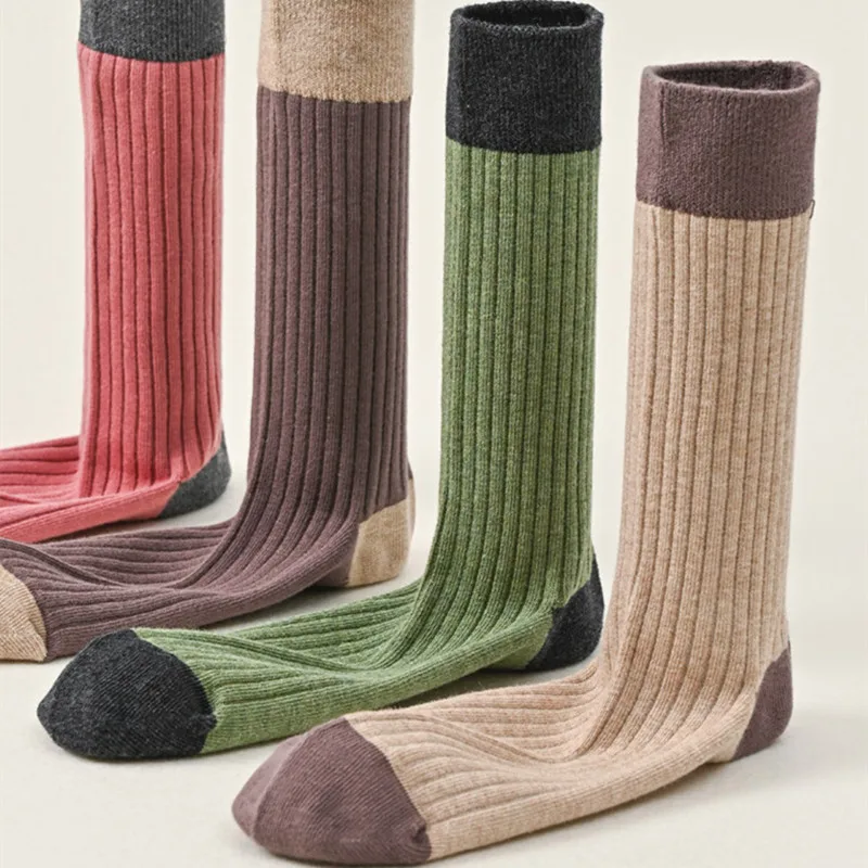 

Solid Women Socks Cotton Soild Colors Unisex Socks Streetwear Harajuku Knitted Casual Socks