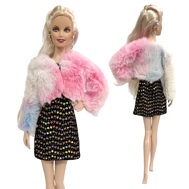 Kit Lote Com 3 Conjuntos De Roupas Para Bonecas Barbie