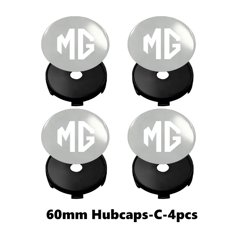 C-silver-black-4PCS