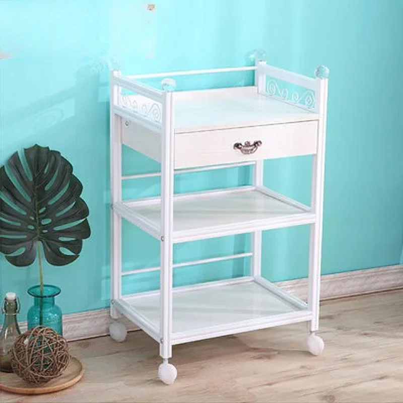 

Многофункциональная тележка для инструментов для салона красоты, тележка для парикмахерской, вышитая тележка для тату-салона, тележка для инструментов, косметическая мебель HYST