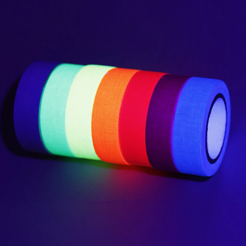 UV Glow Tape Party Sticker Black Light Reactive Glow In The Dark