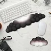 2 PCS Keyboard Cloud Wrist Rest, Memory Foam Keyboard Palm Rest with Non-Slip Base Ergonomic Keyboard Wrist for Pain Relief 1