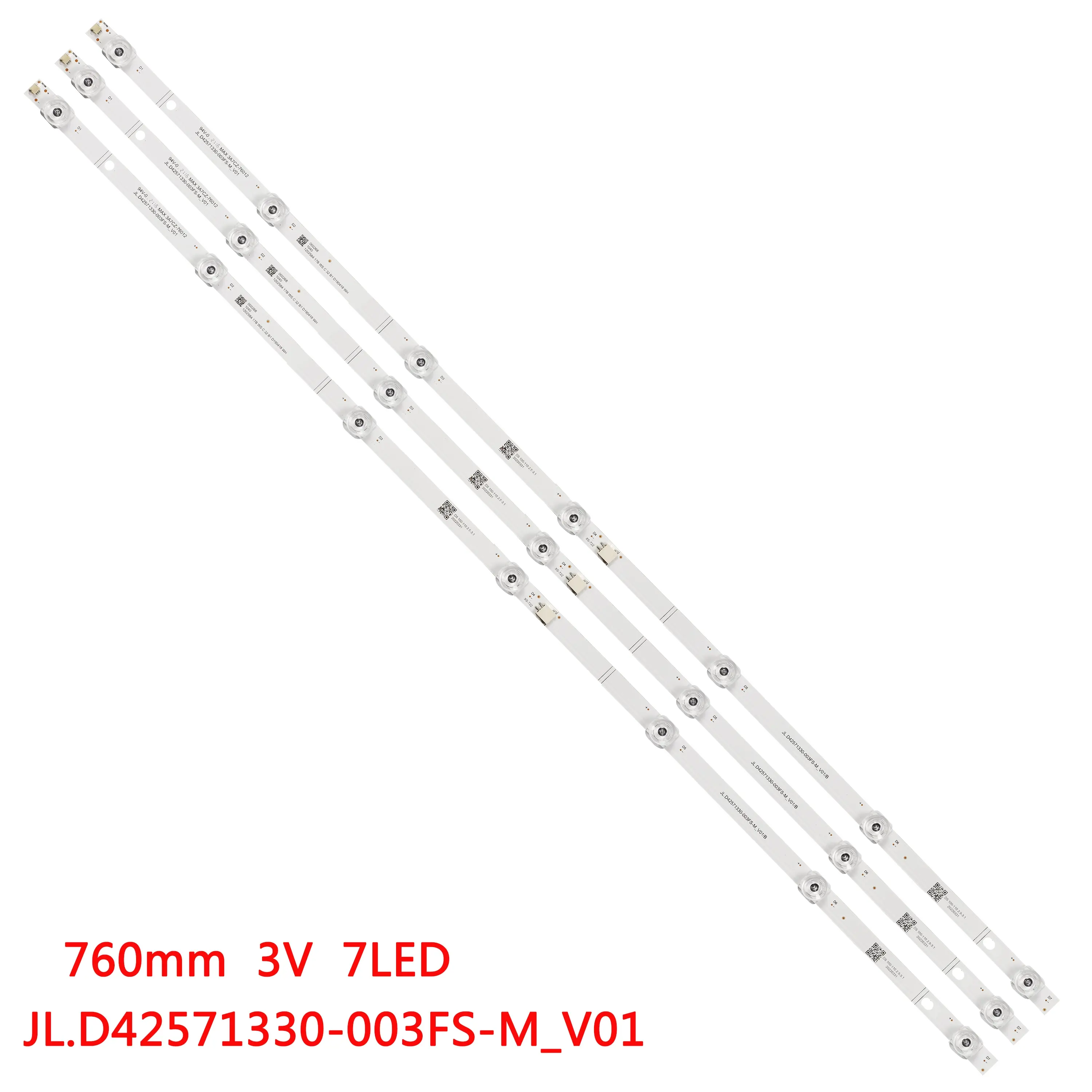 Tira de Retroiluminação Led para Hisense 43a6101ee H43be7000 H43b7100 H43b7100uk hl 43j802 Svh425a05 Led 760 mm