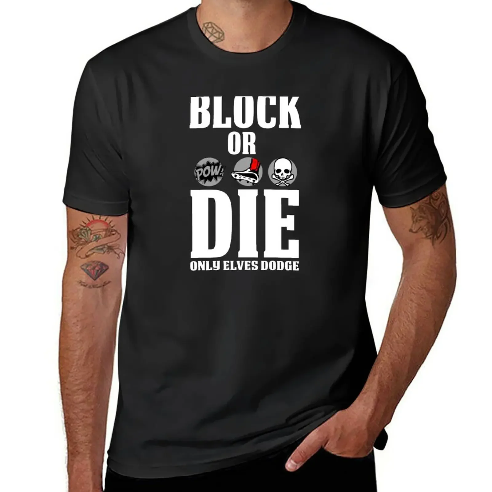 

Block or Die T-Shirt plain summer tops funnys hippie clothes mens t shirts pack
