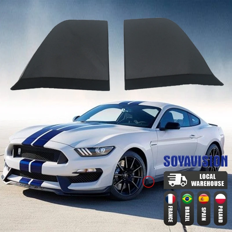 앞 범퍼 로커 Winglets 사이드 스커트 스포일러 가드 2015-2018 Ford Mustangs 외부 액세서리 GT EcoBoost 및 V6