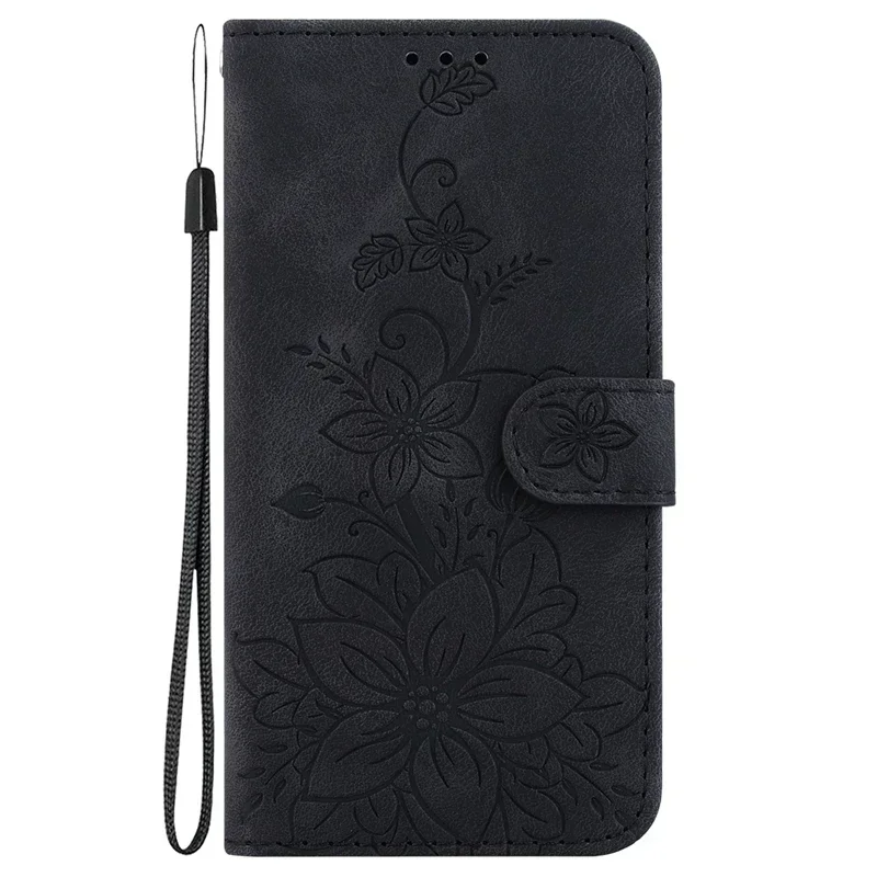 Solid Color Leather Flip Phone Wallet Case