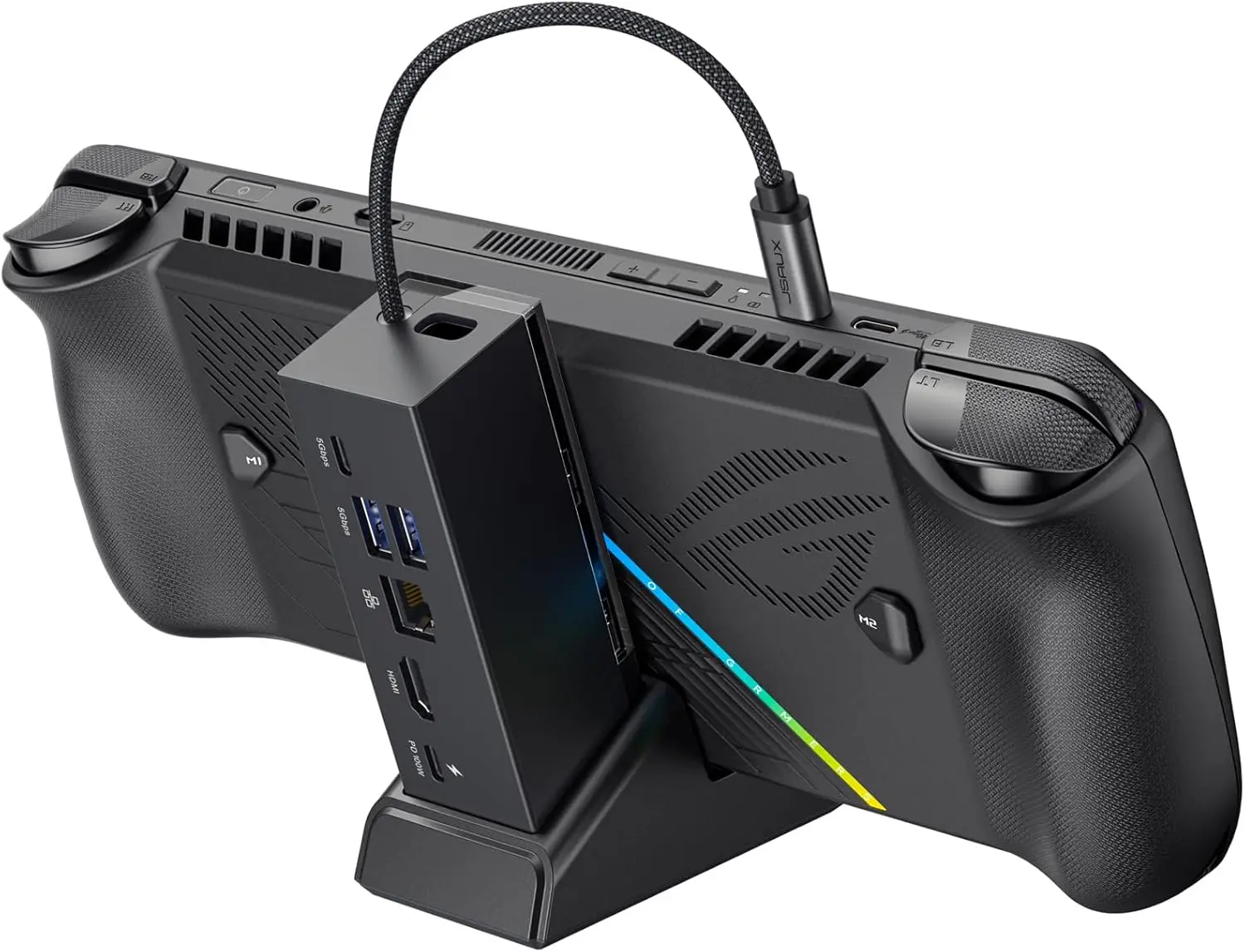 Docking Station 14-in-1 RGB Per ROG Ally E Steam Deck - 4K@120Hz Con 100W Carica