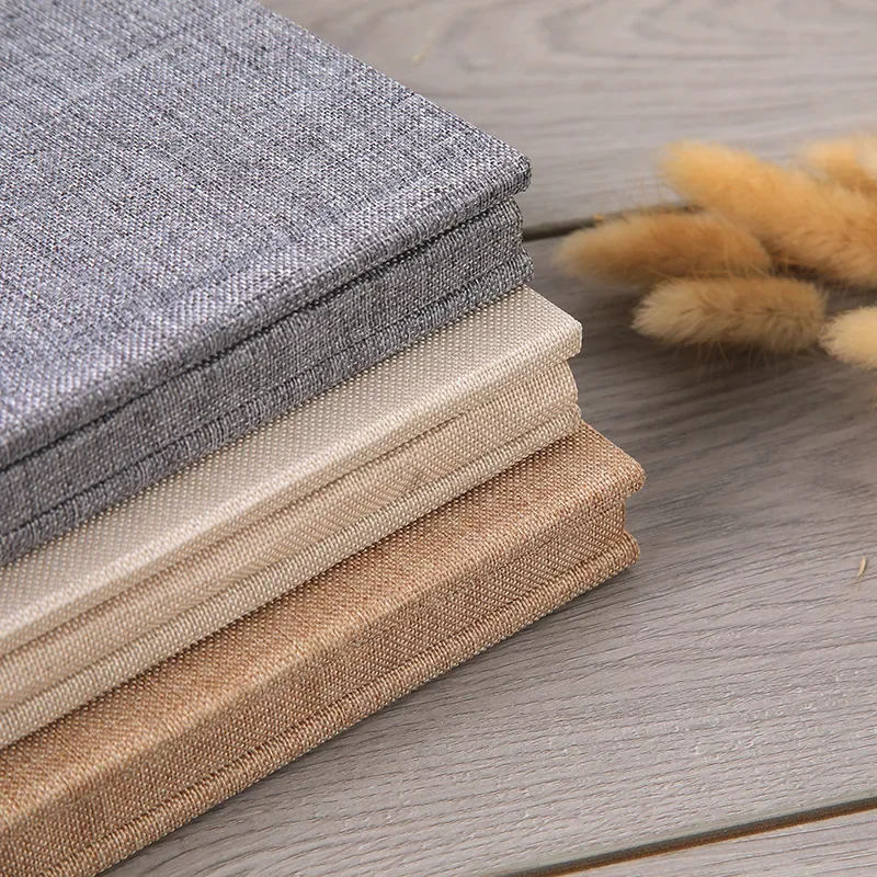 Linen Self Adhesive Photo Album for Family and Wedding