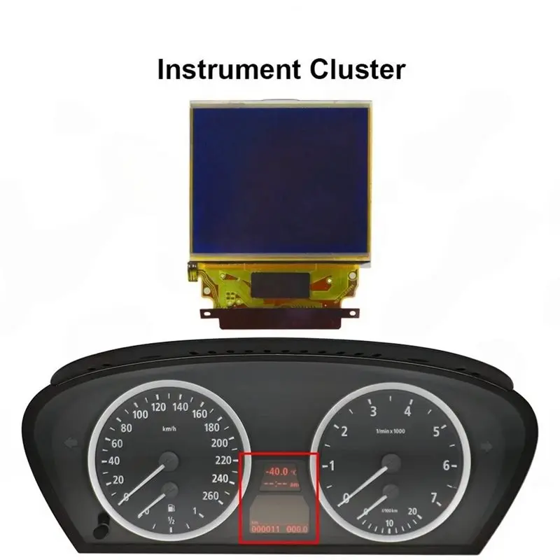 BMW 3 시리즈 E90 E91 E93 E60 E61 X5 E70 06-13 VDO 계기판 LCD 디스플레이 화면 A2C53042966/09 VDO 클러스터 디스플레이