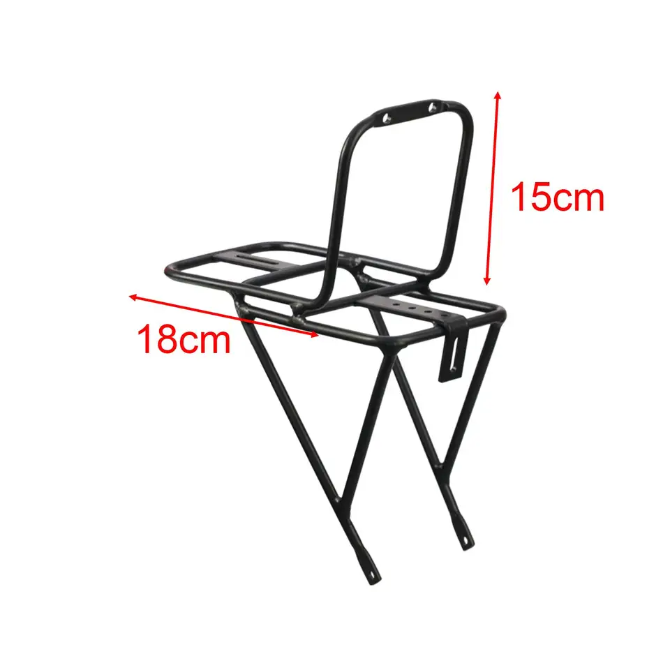 SM SunniMix Porte-bagages avant de vélo facile à installer - Accessoires - Étagère à bagages - Pour voyage, shopping, voyage, équitation, VTT, alliage d'aluminium SM SunniMix Porte-bagages avant de vélo facile à installer - Accessoires - Étagère à bagages - Pour voyage, shopping, voyage, équitation, VTT, alliage d'aluminium