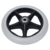 6/8inch 5/6 Holes Solid Wheel PU Wheelchair Rollator Caster Hub Replacement 608ZZ Metal Bearing Wheel Wheelchair Accessory Parts 3