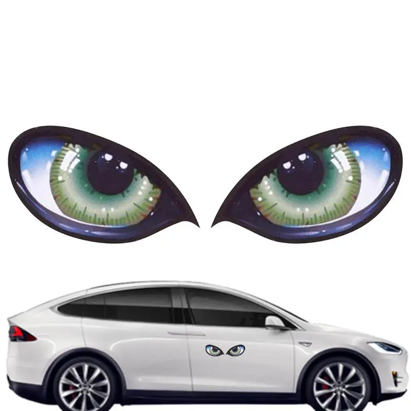 CarSideMirrorDecalSelfadhesiveCarStickersEyeDecalsWaterproof