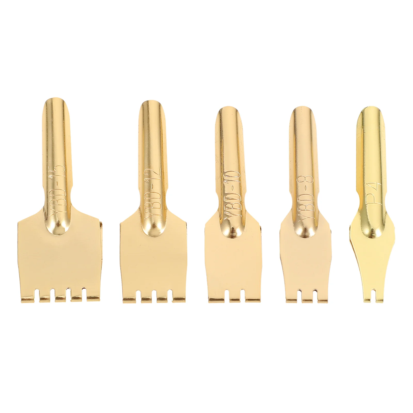 

5 Pcs Tibetan Fountain Pen Flat Head Points Writing Supplies Brass Tip Comics Accessory Tips School Stationery