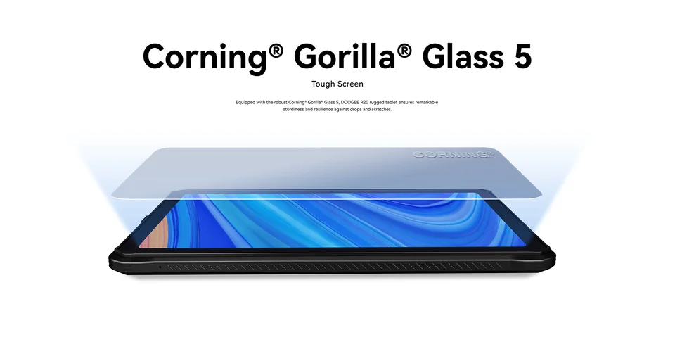 頑丈なタブレットDOOGEE-R20インチ,Android 13,スマートフォン,2k